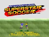 une photo d'Ã©cran de International Superstar Soccer sur Nintendo Super Nes